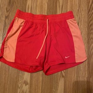 Nike pink running shorts